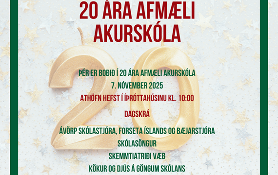 Akurskóli 20 ára